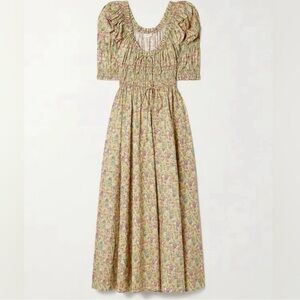 Doen Ischia Chrysanthemum Floral Dress